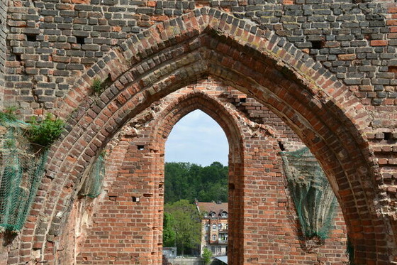 Ruinen der Stadt- und Hauptkirche in Gubin, Foto: N