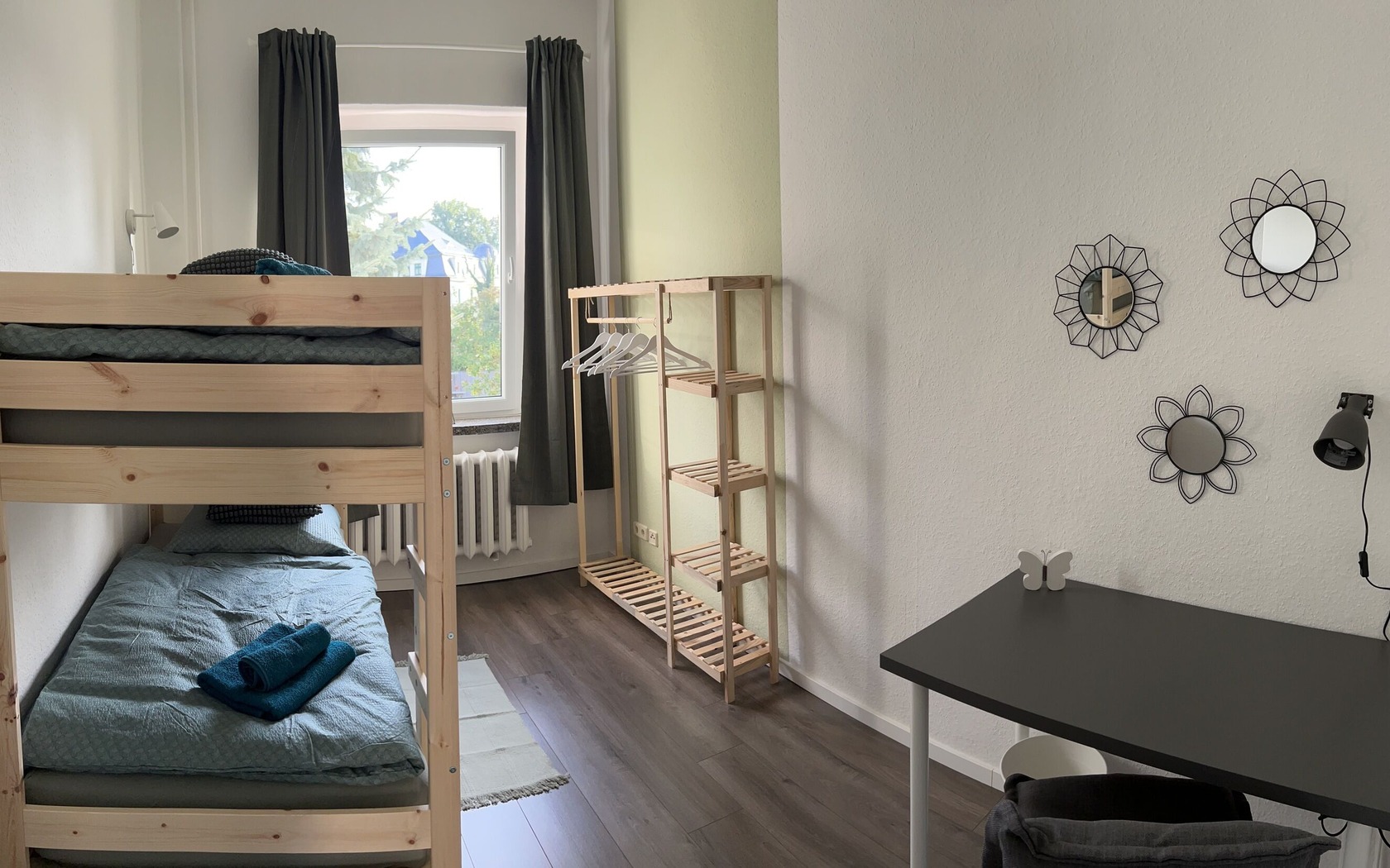 Schlafzimmer Doppelstockbett, Foto: Ferienwohnung Gubener Neißeglück 23 , Lizenz: Ferienwohnung Gubener Neißeglück 23