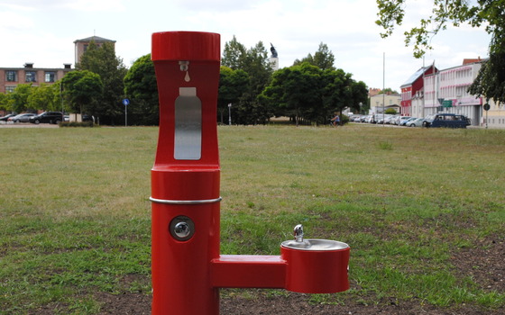 Public water dispenser in Guben