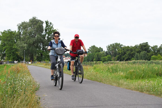 Radfahrer, Foto: Kerstin Geilich, Lizenz: MuT ― Marketing und Tourismus Guben e.V.