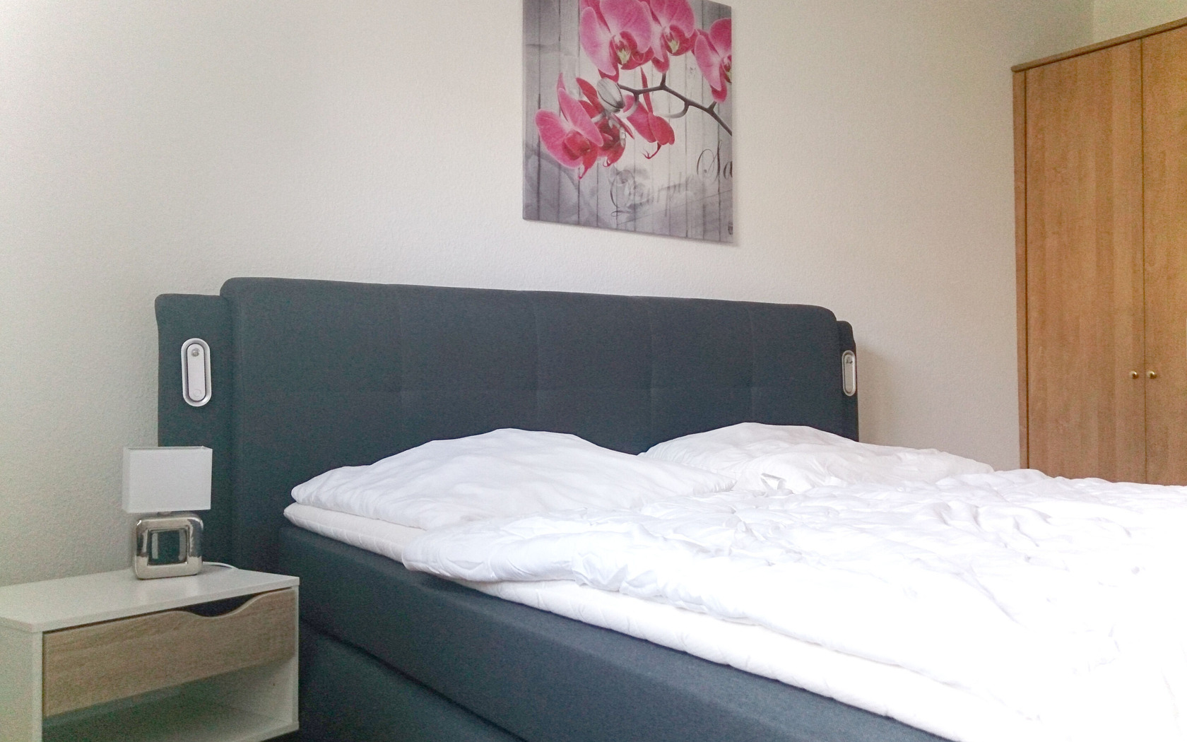 Schlafzimmer mit Doppelbett, Foto: Kerstin Geilich, Lizenz: MuT